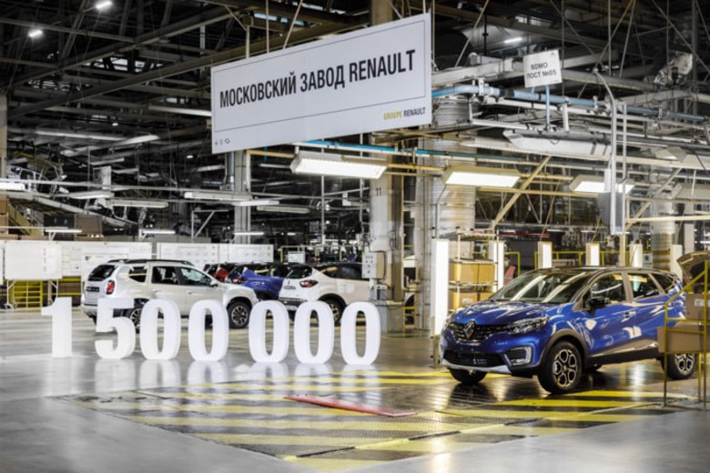 На заводе Renault в Москве собрано 1 500 000 автомобилей